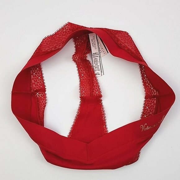 Victoria's Secret 2 Prs Red Very Sexy + Incredible Thong String Panties Sz Large - Picture 16 of 16